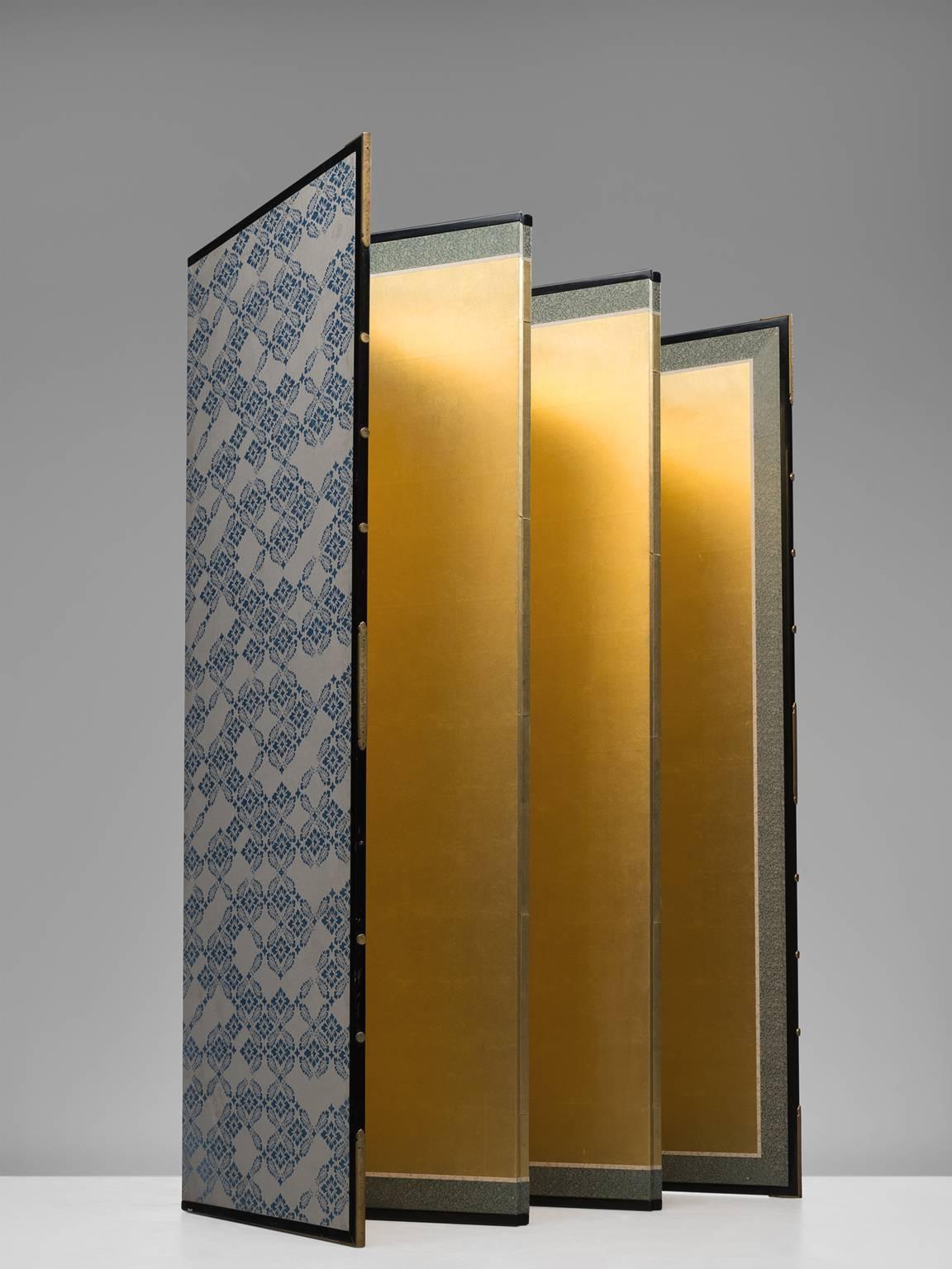 Mid-Century Modern French Gold Leaf Room Divider