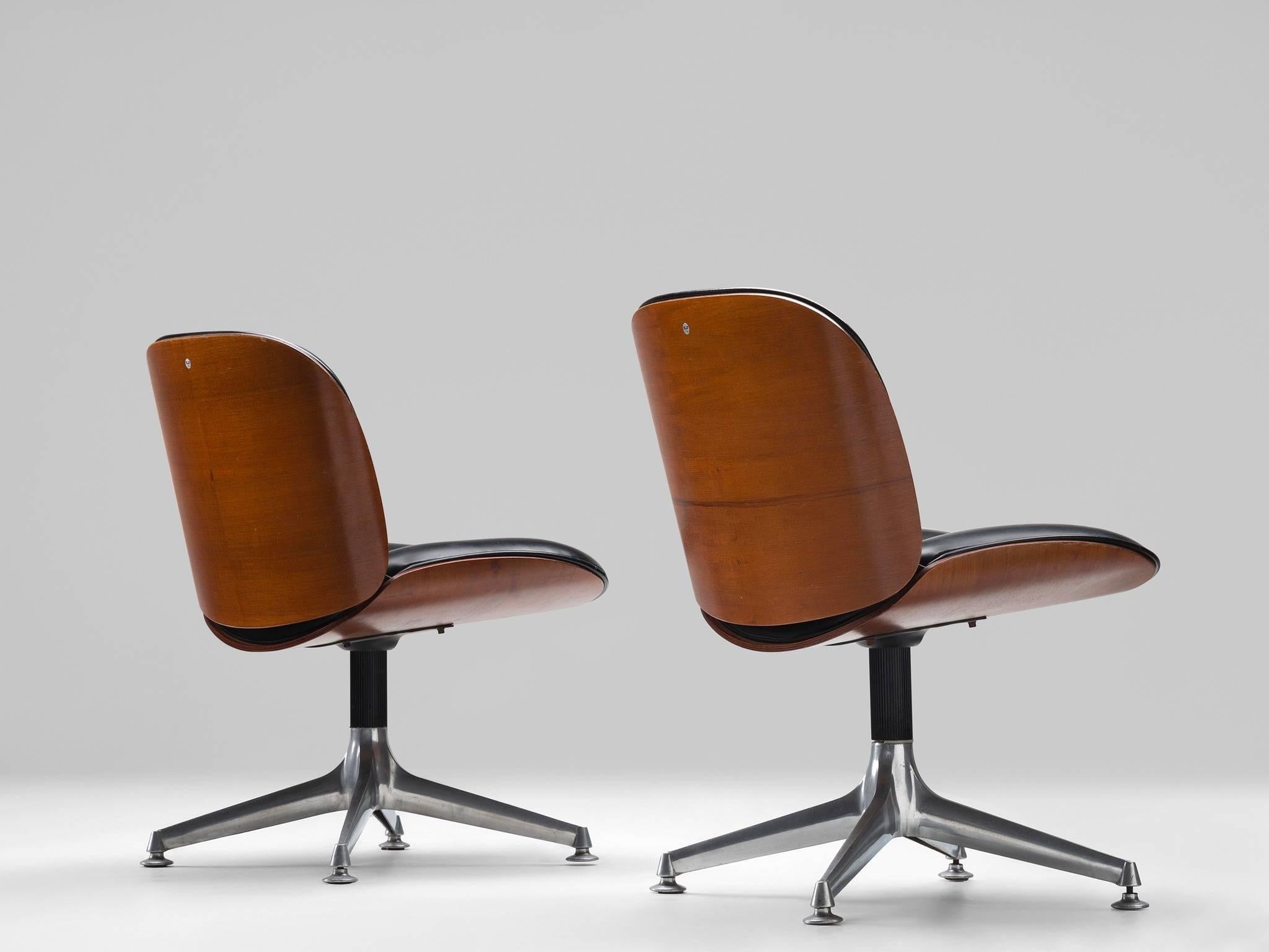 Mid-20th Century Ico Parisi Set of Six Chairs for MIM Roma
