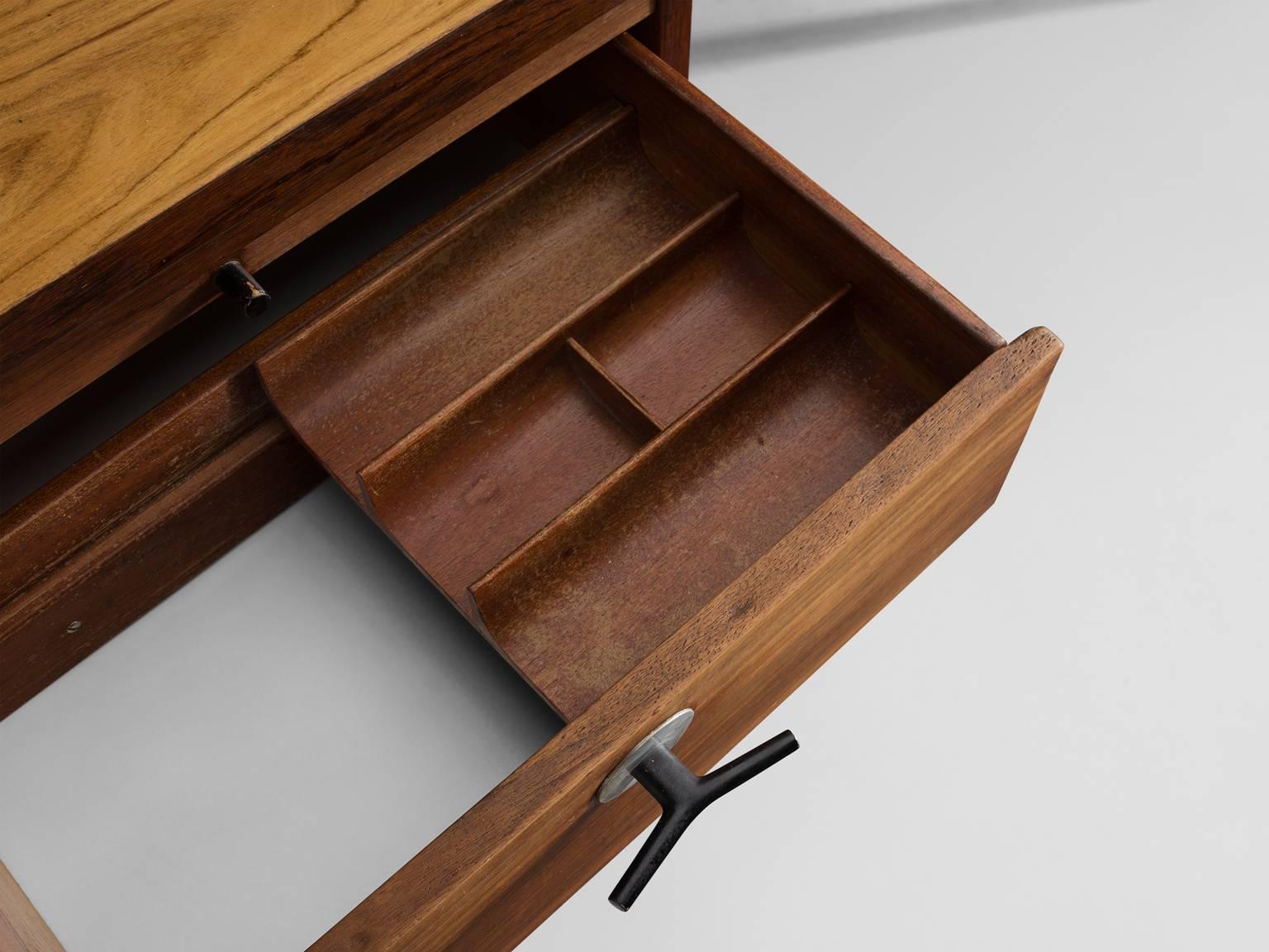 Mid-20th Century Jens Risom Executive Desk in Rosewood, Denmark, 1960s