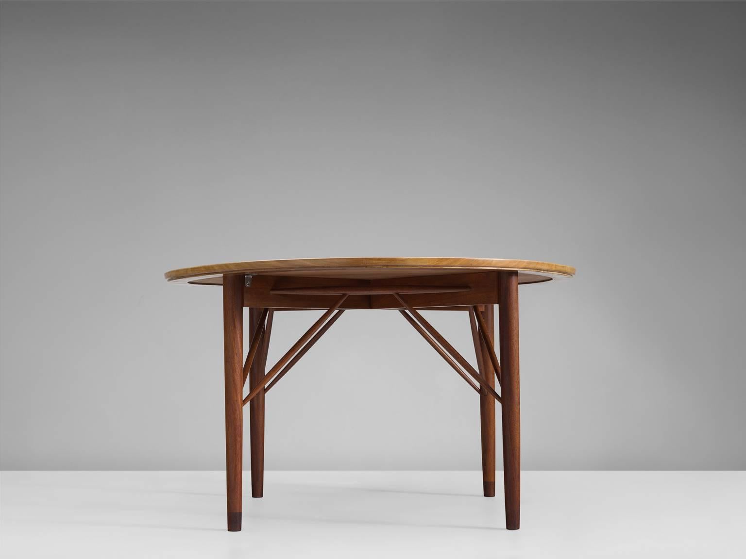 Mid-Century Modern Peter Hvidt and Orla Mølgaard-Nielsen Mahogany Coffee Table, Denmark 1960s