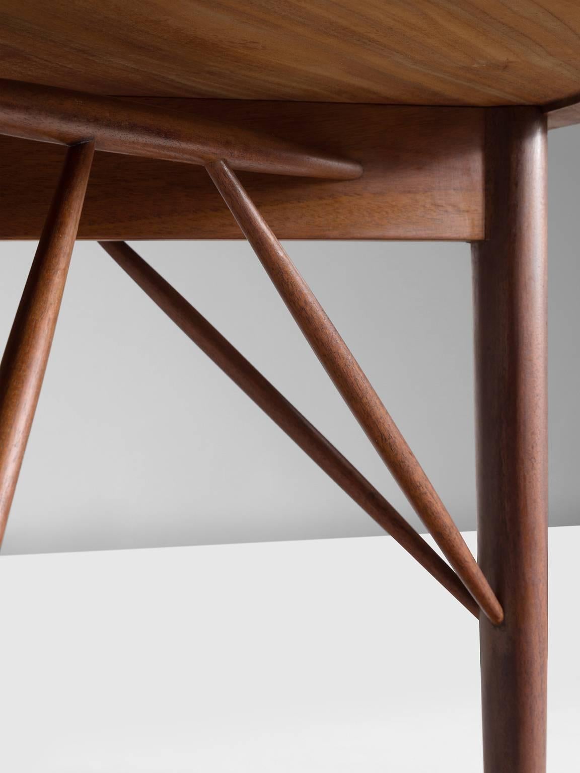 Danish Peter Hvidt and Orla Mølgaard-Nielsen Mahogany Coffee Table, Denmark 1960s