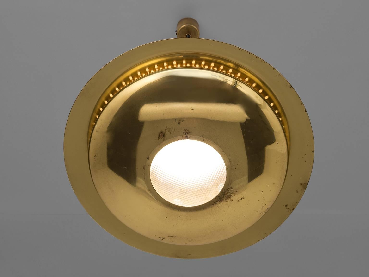 Italian 'Nictea' Pendant in Brass by Tobia Scarpa for Flos, Italy, 1960s