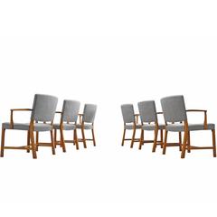 Six Danish Dining Chairs in Mahogany