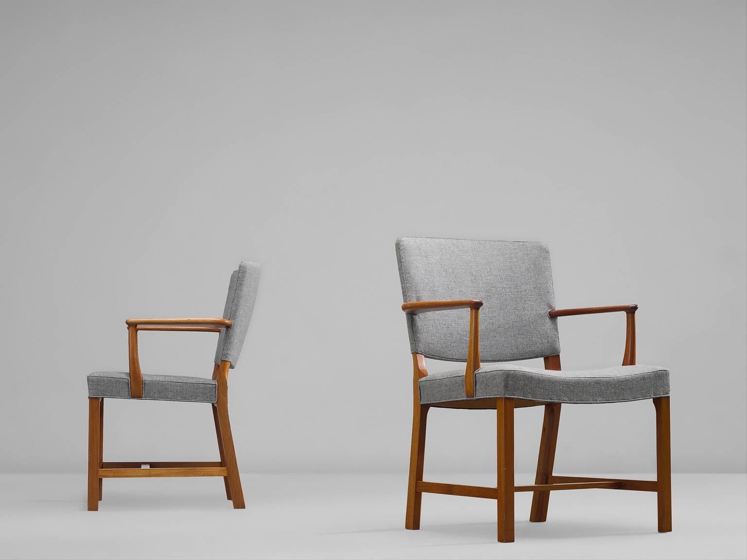 Scandinavian Modern Six Danish Dining Chairs in Mahogany