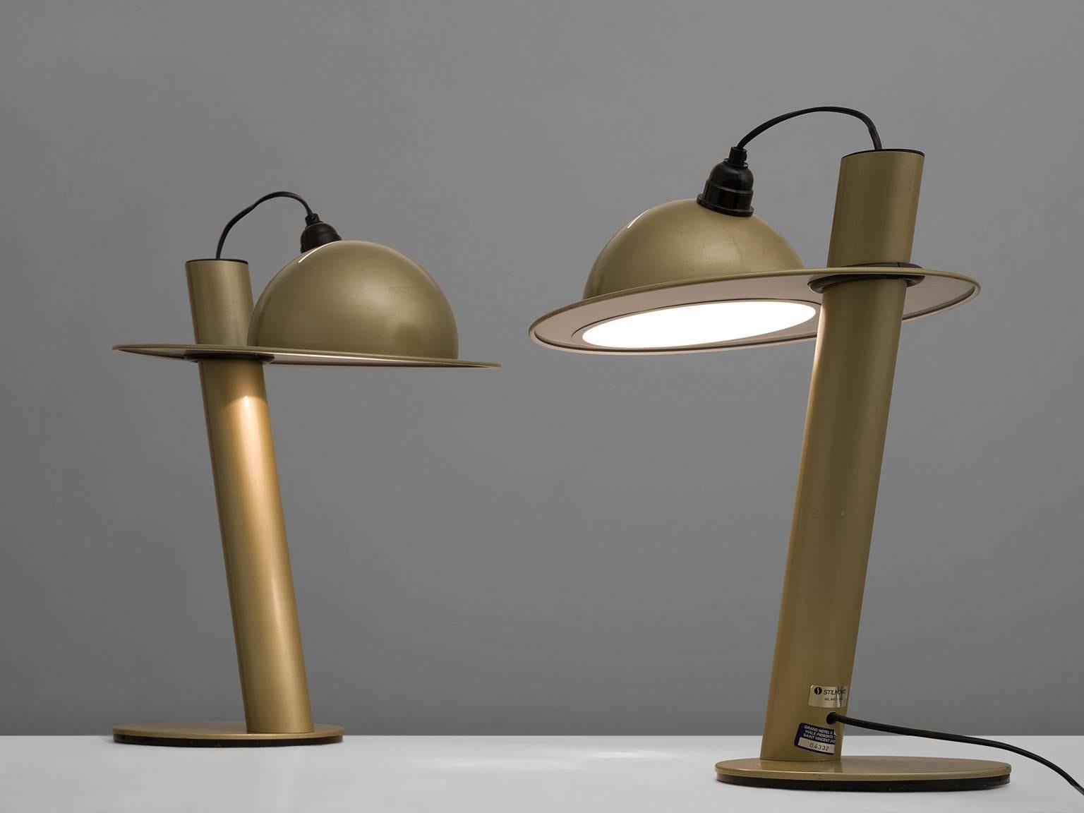 Post-Modern Pair of Table Lamps by Ettore Sottsass for Stilnovo
