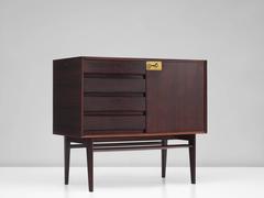 Italian Rosewood and Brass Cabinet for Dassi