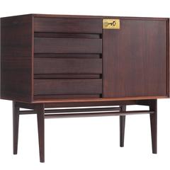 Italian Rosewood and Brass Cabinet for Dassi