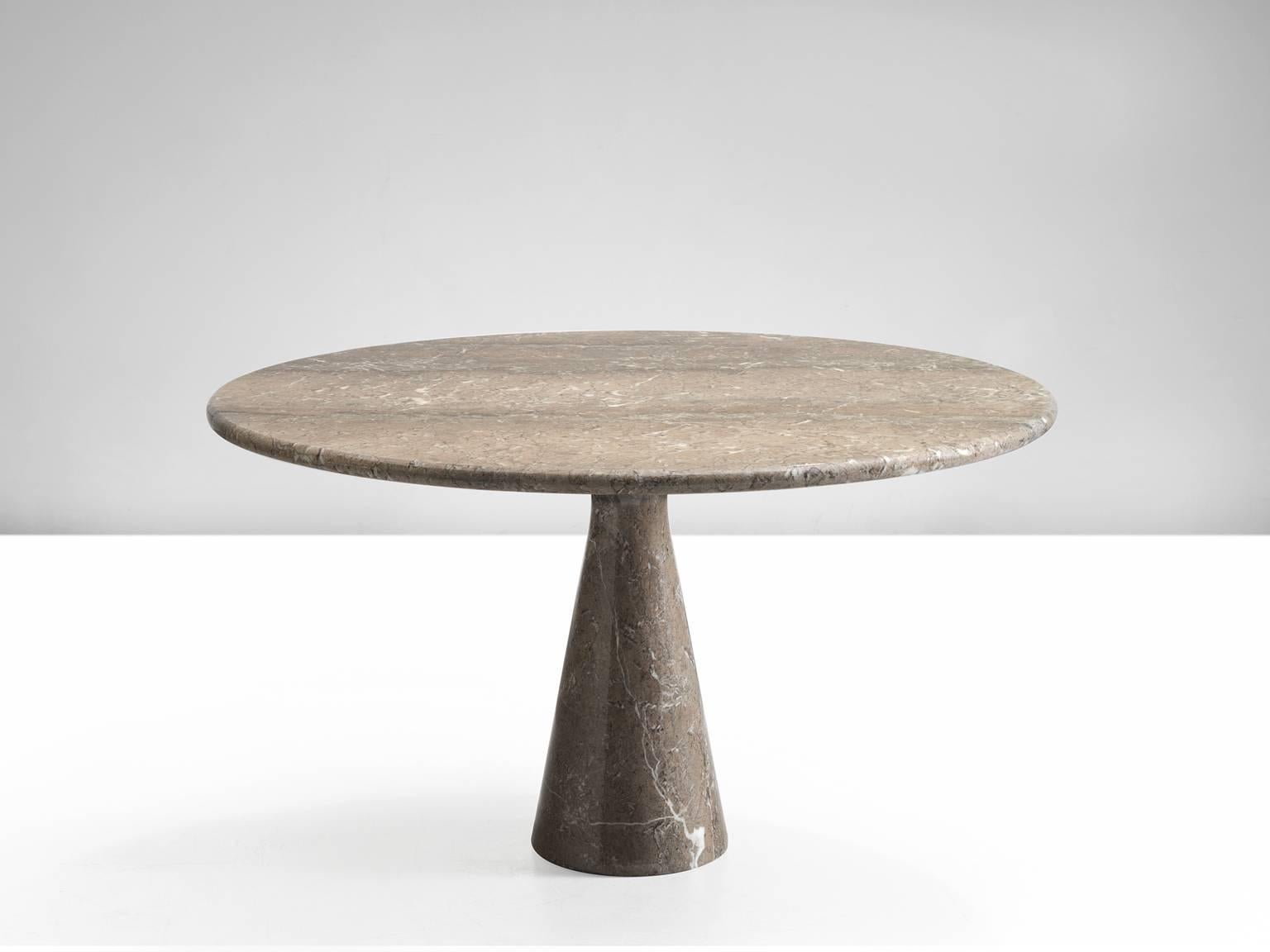 Post-Modern Angelo Mangiarotti Marble Dining Table