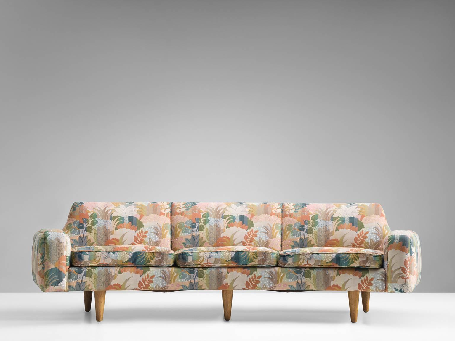 Danish Illum Wikkelsø 'Banana' Sofa for Aarhus Polsterrmøbelfabrik