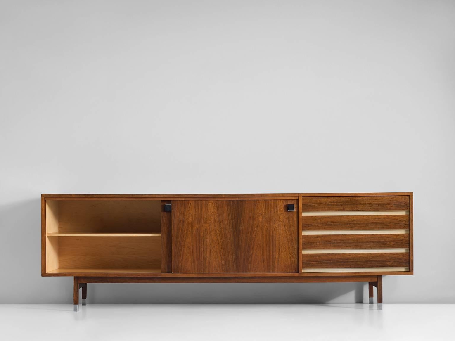 Belgian Large Alfred Hendrickx Credenza in Rosewood, 1960s