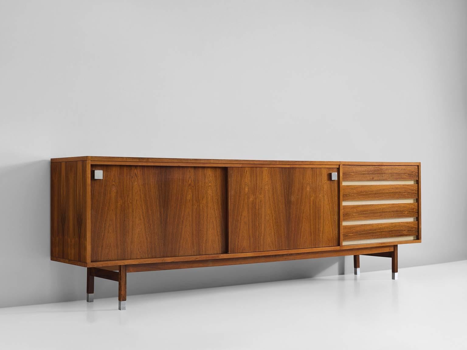 Mid-Century Modern Large Alfred Hendrickx Credenza in Rosewood, 1960s