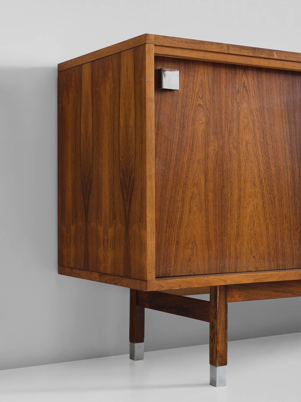 Large Alfred Hendrickx Credenza in Rosewood, 1960s In Good Condition In Waalwijk, NL