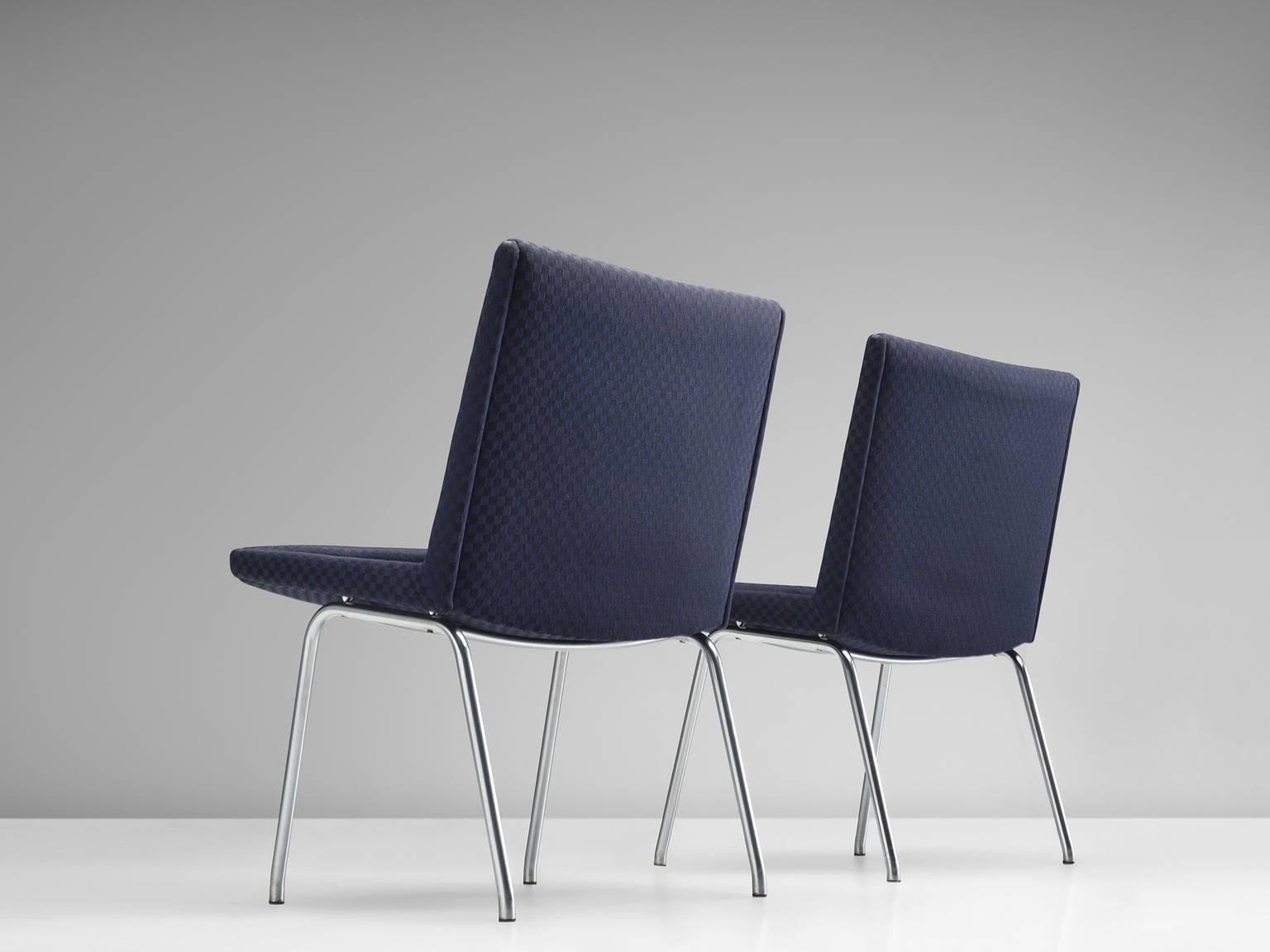 Hans Wegner Set of Six 'Airport' Chairs for Carl Hansen In Good Condition In Waalwijk, NL