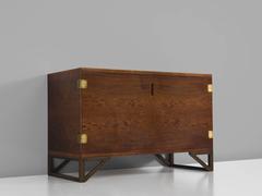 Svend Langkilde Brass and Rosewood Cabinet