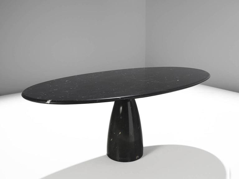 Italian Nero Marquina Oval Dining Table At 1stdibs Dining Table Black Marble Italy 1980s This Oval Is Executed