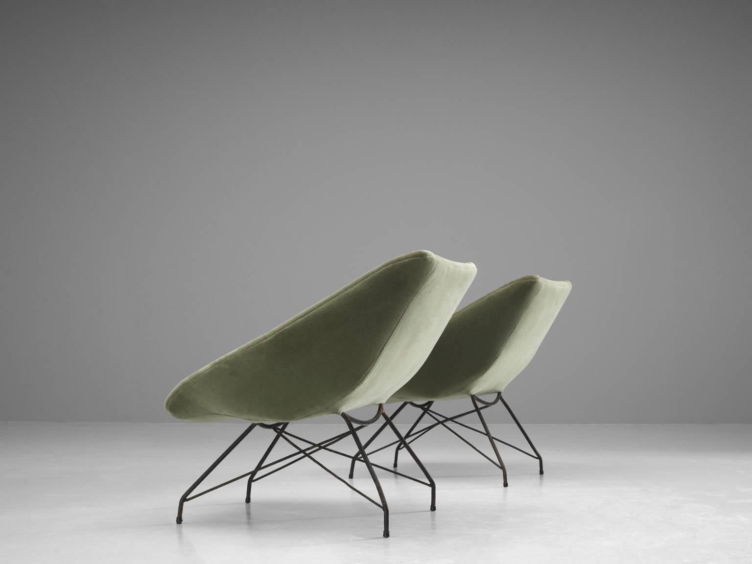 Brazilian Carlo Hauner Pair of Lounge Chairs, 1960s
