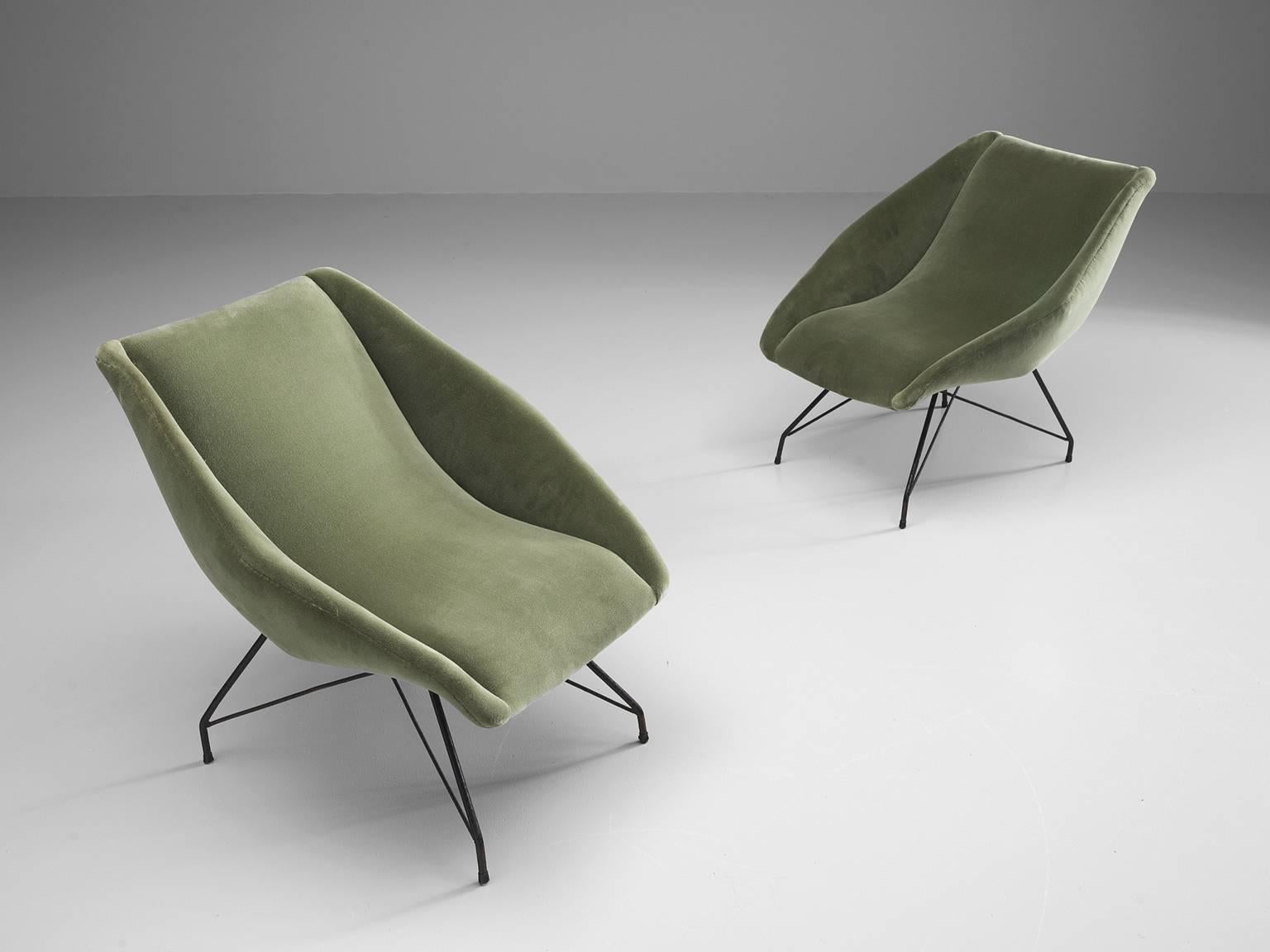 Carlo Hauner Pair of Lounge Chairs, 1960s In Excellent Condition In Waalwijk, NL