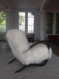 Halabala Easy Chair in Exclusive Tibetan Lamb Wool