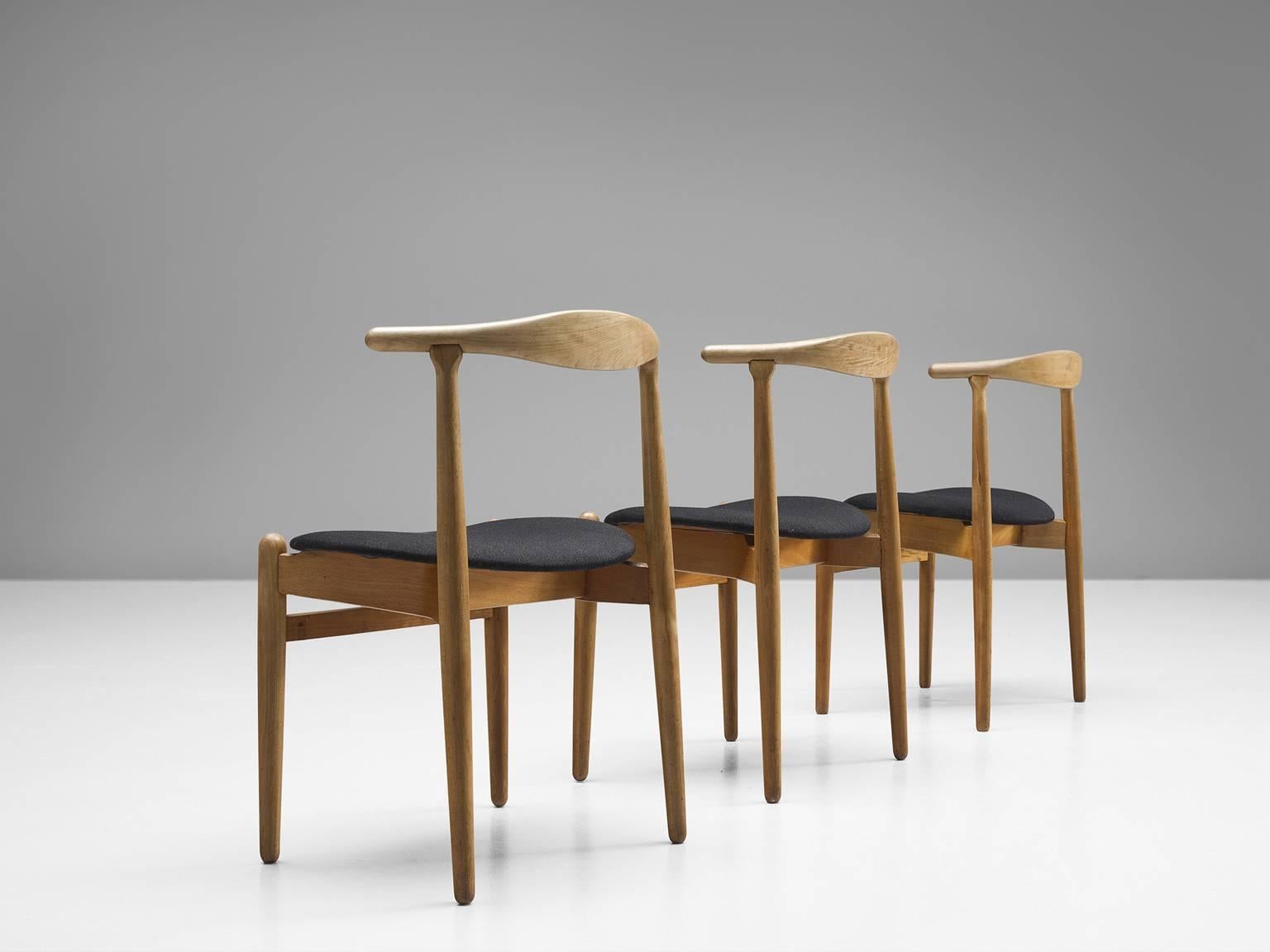 Mid-20th Century Danish Set of Six Oak Dining-Room Chairs