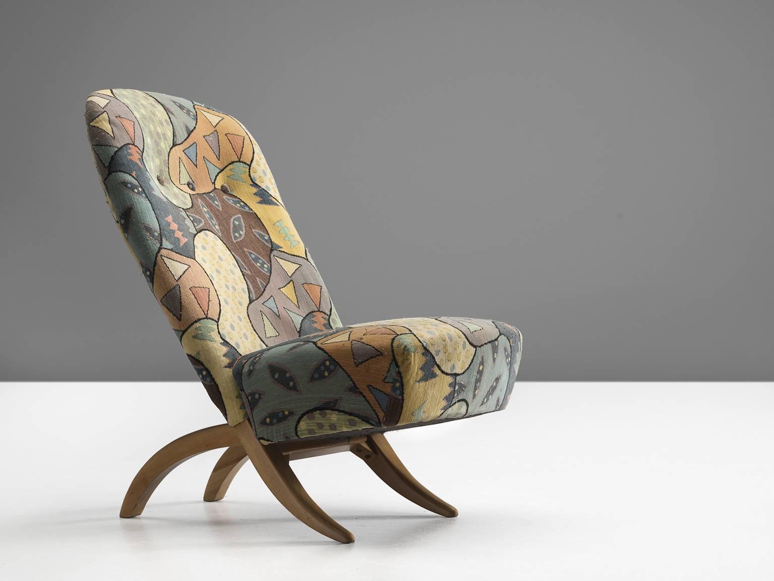 Mid-Century Modern Theo Ruth 'Congo' Lounge Chair for Artifort, The Netherlands
