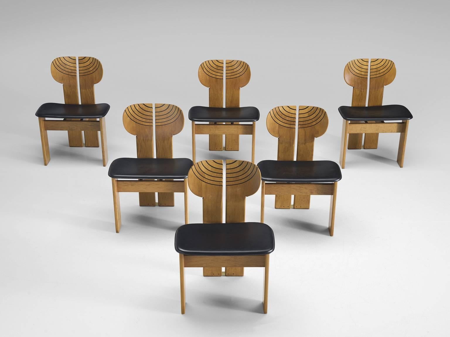 Italian Tobia & Afra Scarpa 'Africa' Chairs from the Artona Collection