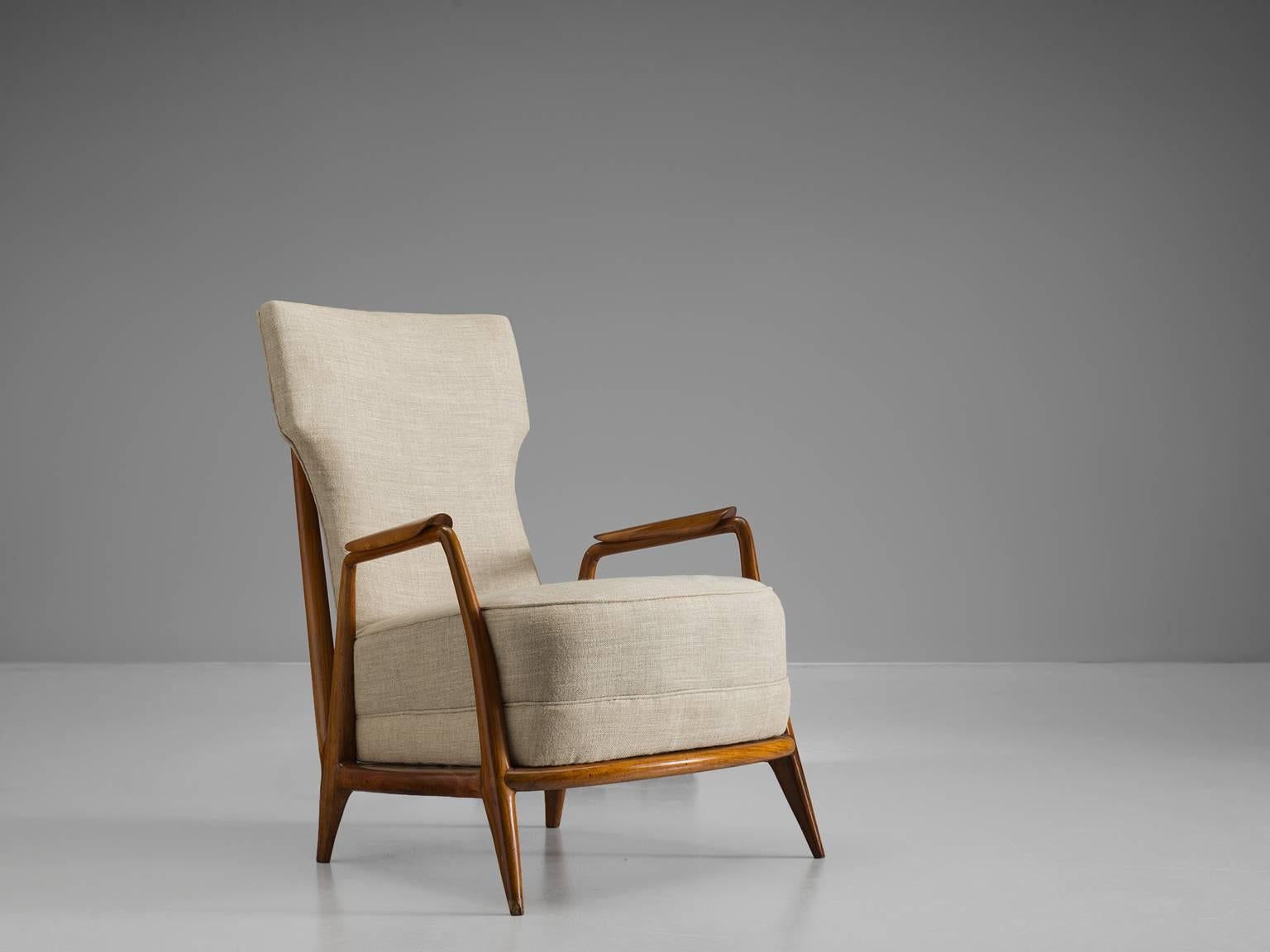 Mid-Century Modern Giuseppe Scapinelli Lounge Chair, Brazil, 1950s