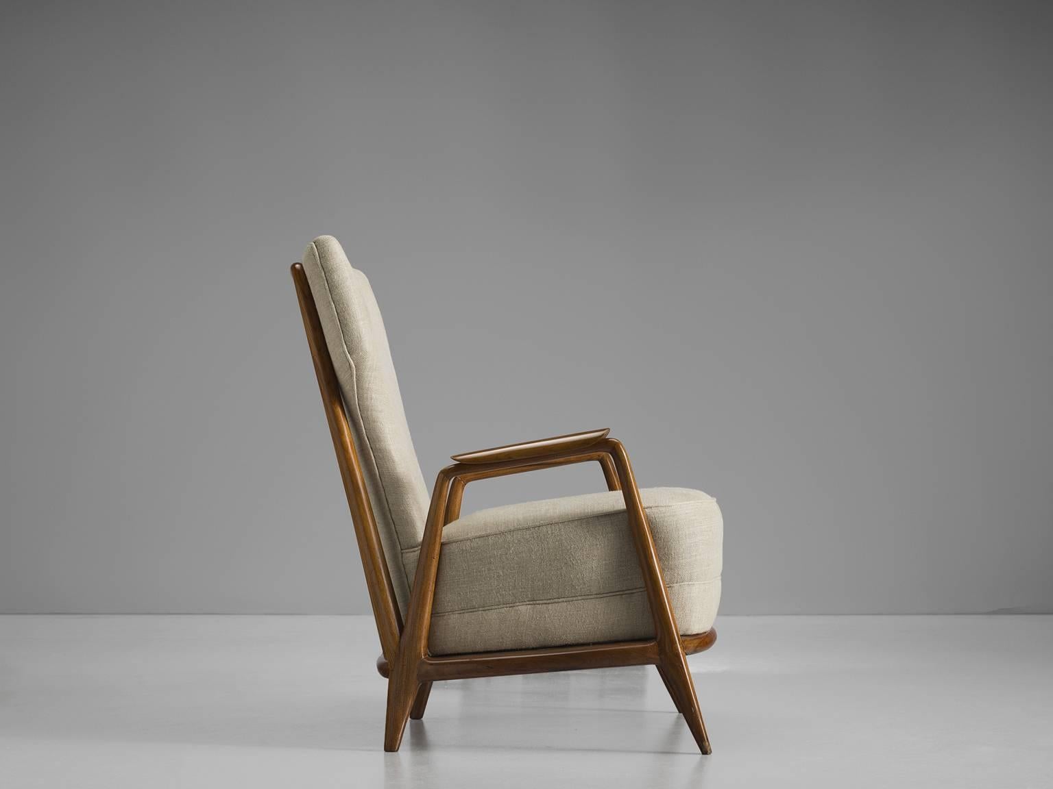Brazilian Giuseppe Scapinelli Lounge Chair, Brazil, 1950s