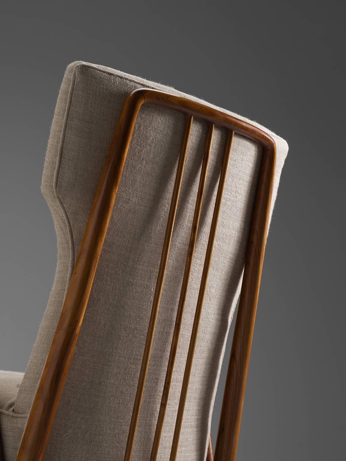 Mid-20th Century Giuseppe Scapinelli Lounge Chair, Brazil, 1950s