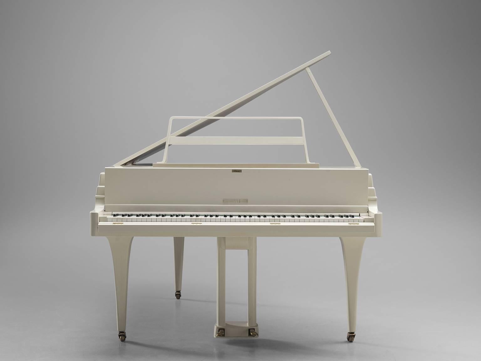 Dutch Rippen Grand Piano in Aluminum - Restored and Tuned, 1950s