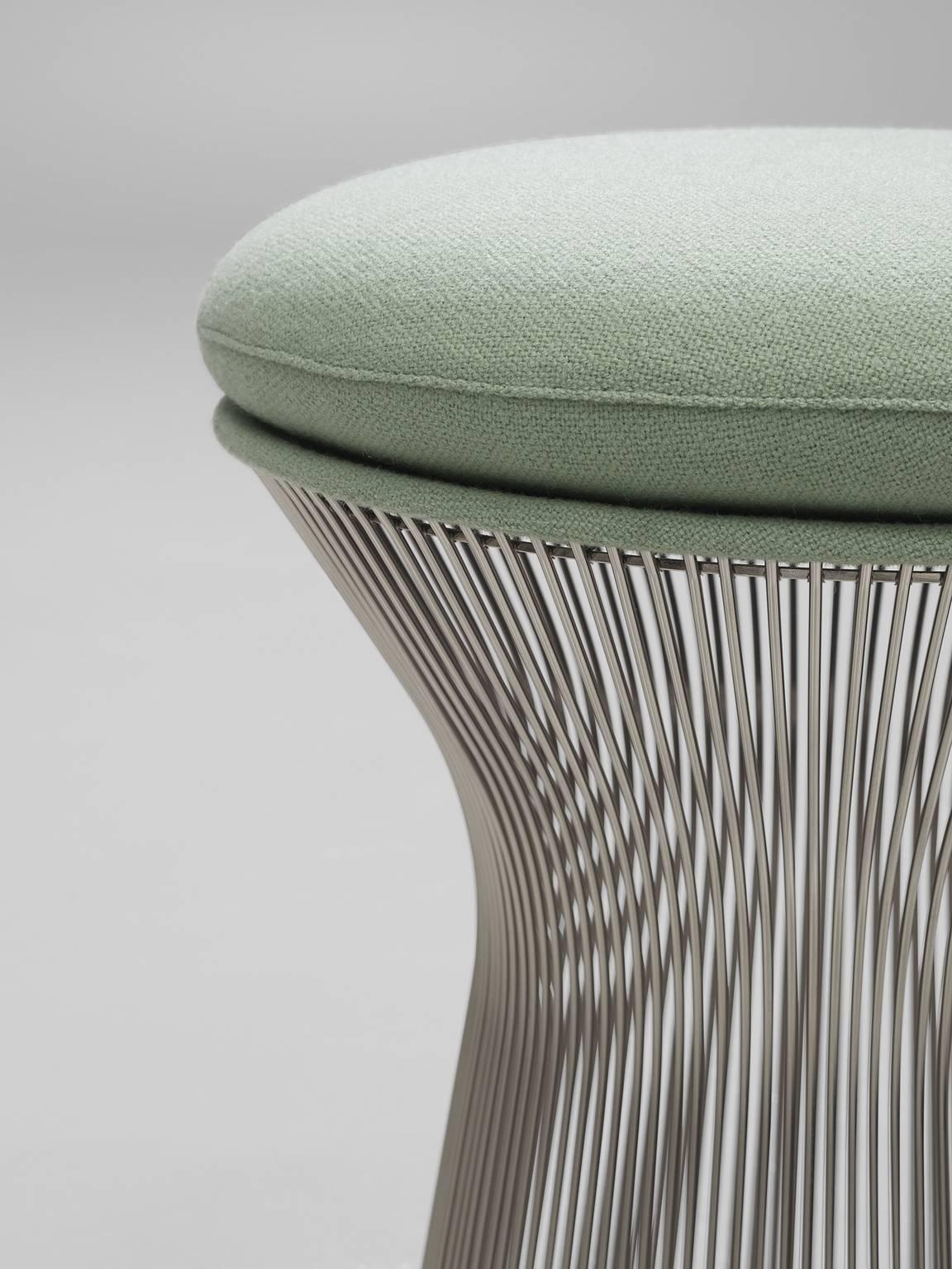 American Warren Platner Fabric and Metal Stools