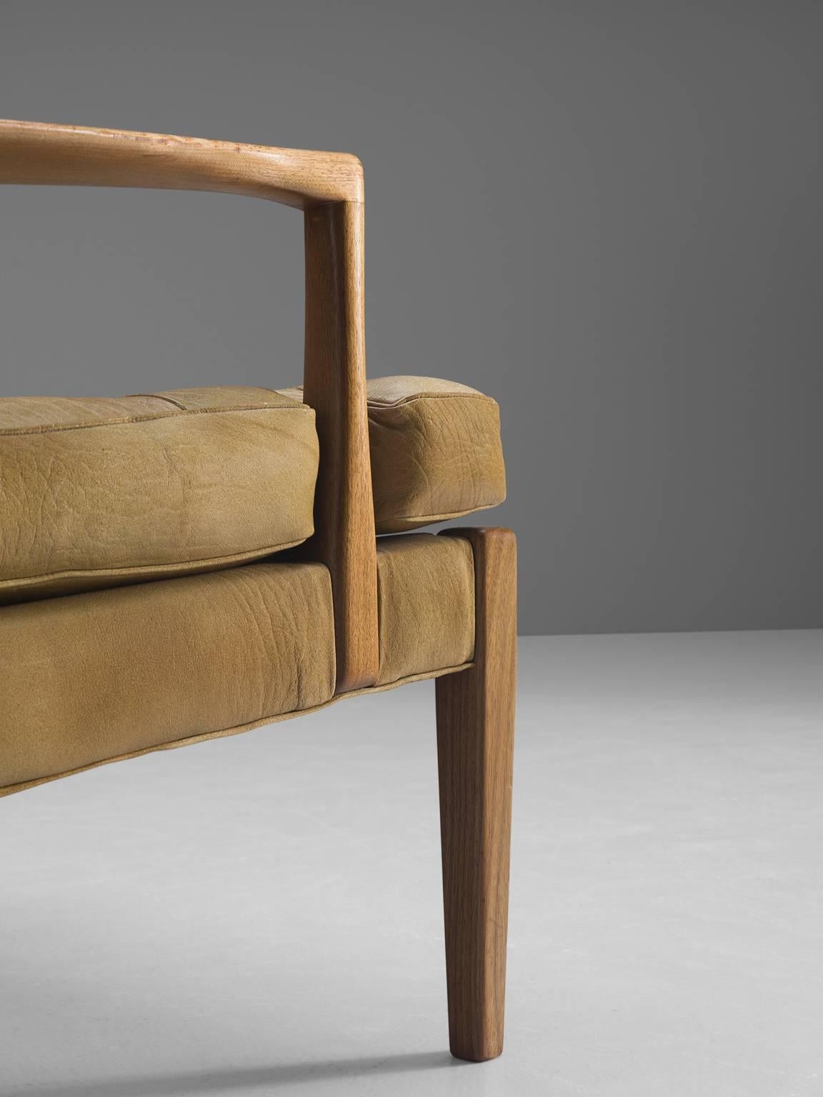 Two Easy Chairs in Cognac Leather and Teak by Arne Norell, Sweden, 1960 1