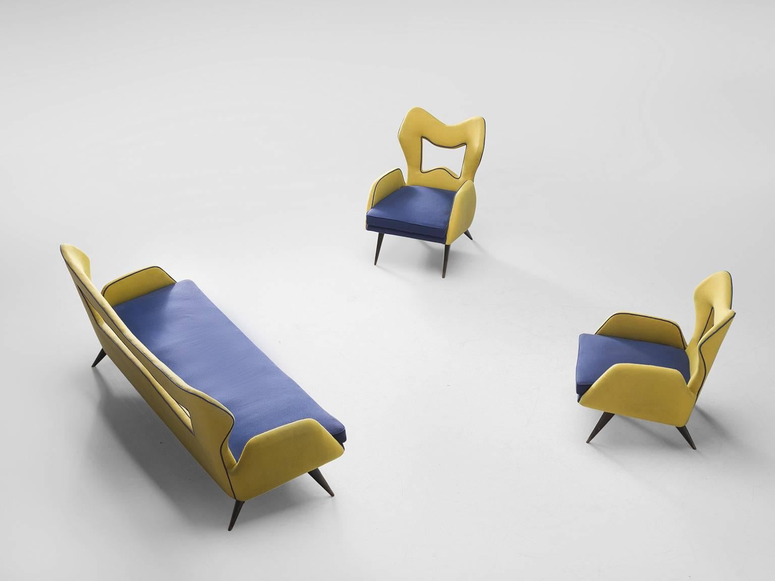 Late 20th Century Italian Pop Culture Style Living Room Set, 1970s