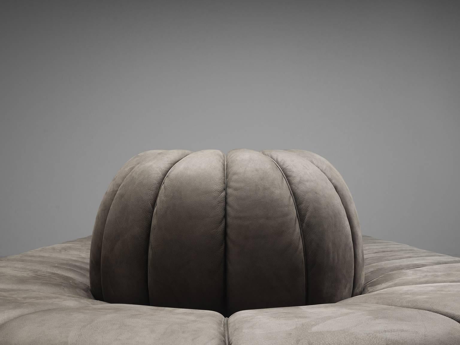 Custom-Made Luxurious Wittmann Sofa in Anthracite Leather 3