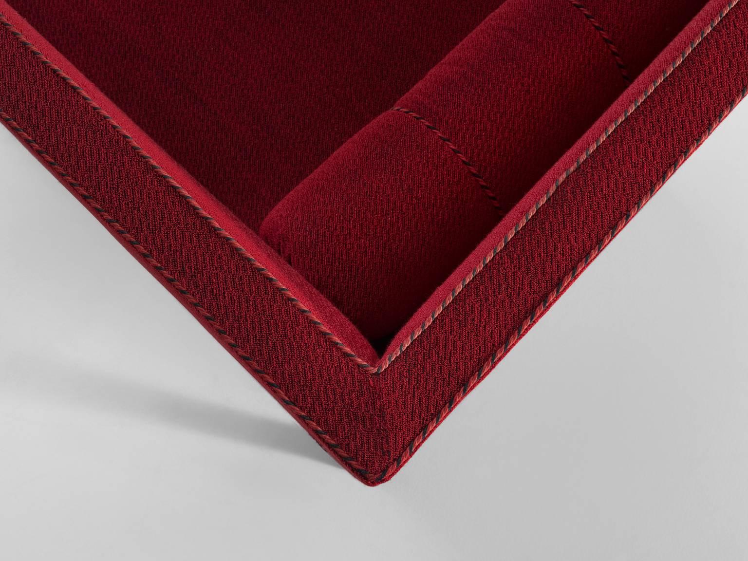 Early Swedish 'Grace' Chaise Longue in Deep Red 1