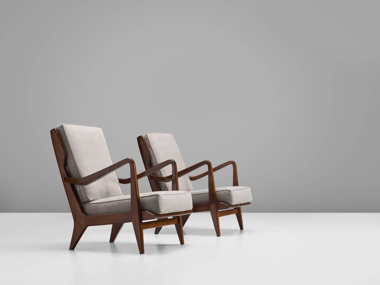 Gio Ponti Armchairs for Cassina, 1950s In Excellent Condition In Waalwijk, NL