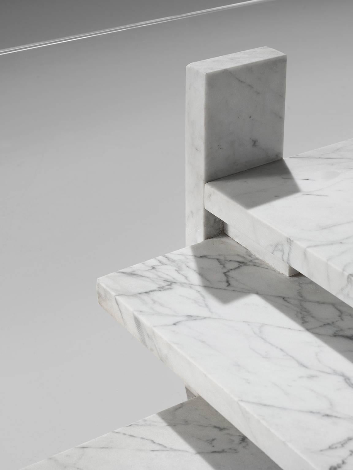 Architectural Marble Cocktail Table, 1970s 1
