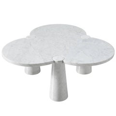 Rare Angelo Mangiarotti 'Eros' Cloud Marble Coffee Table