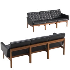 Two Ole Gjerløv-Knudsen Large 'Moduline' Three-Seat Sofas