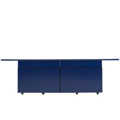 Giotto Stoppino for Acerbis 'Sheraton' Navy Blue Sideboard, 1979
