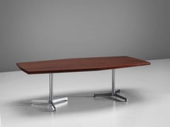 Osvaldo Borsani Writing Table in Rosewood for Tecno