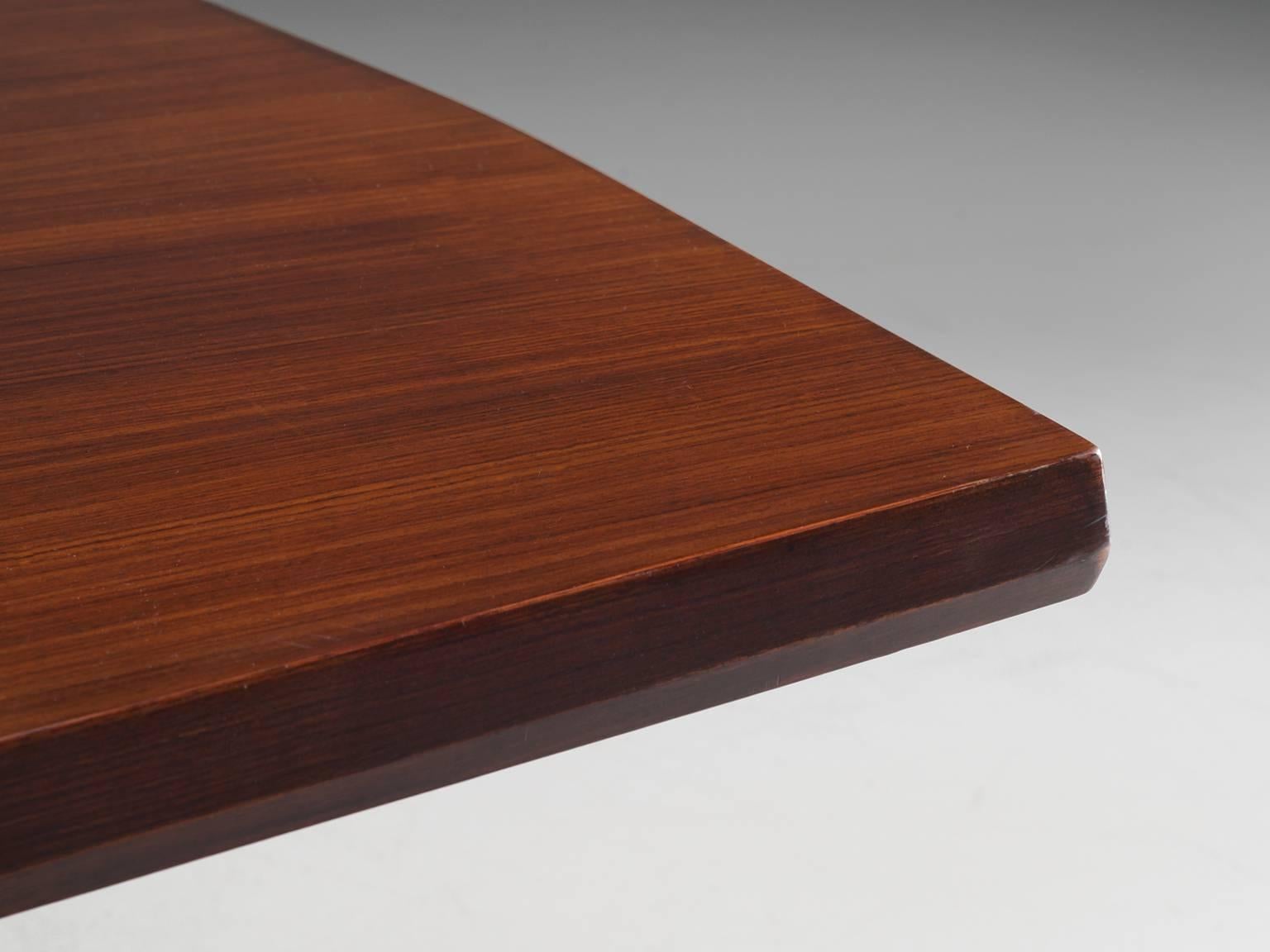 Mid-20th Century Osvaldo Borsani Writing Table in Rosewood for Tecno