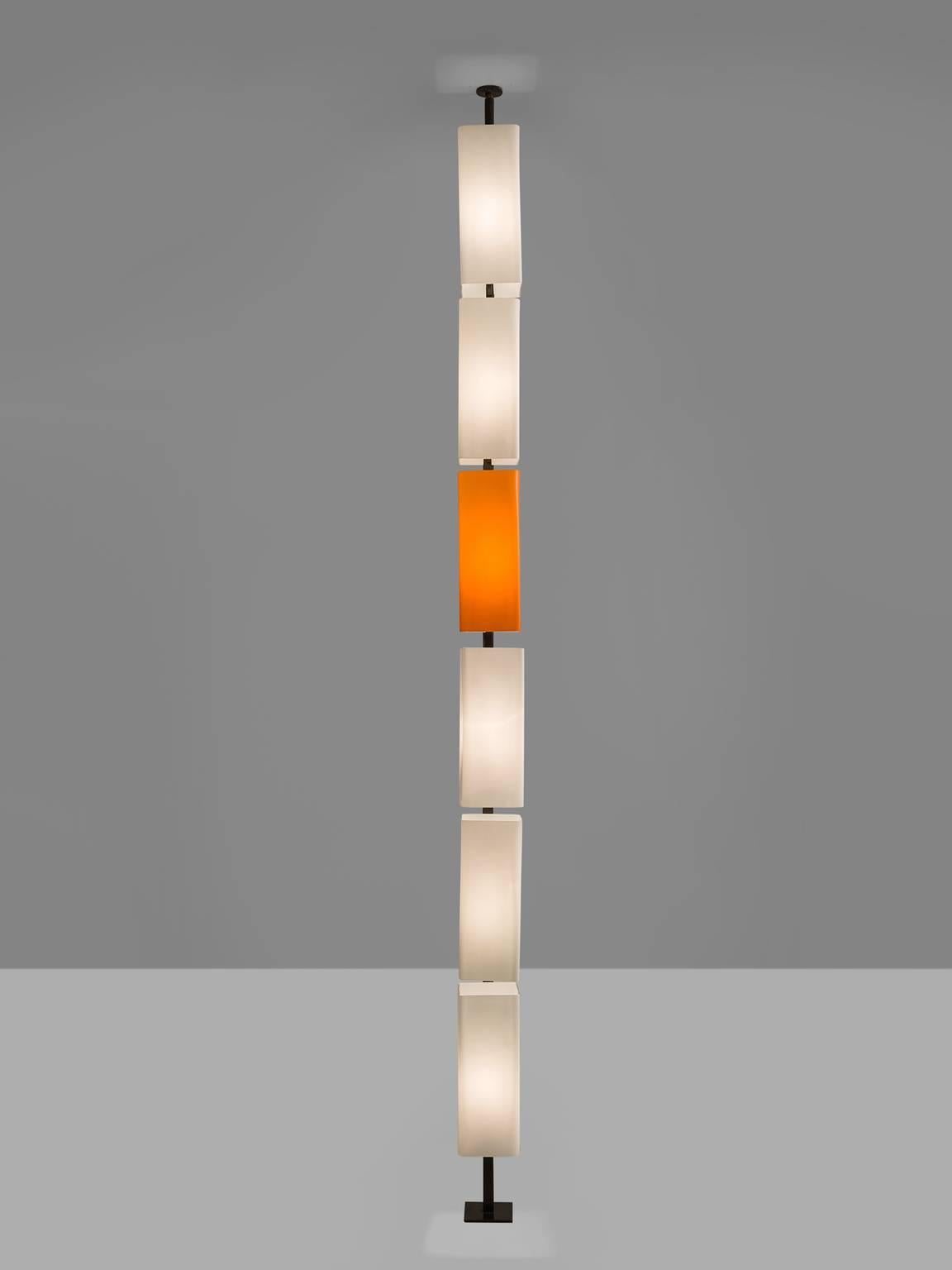 Post-Modern Tall Italian Postmodern Glass Floor Lamp, 1970s