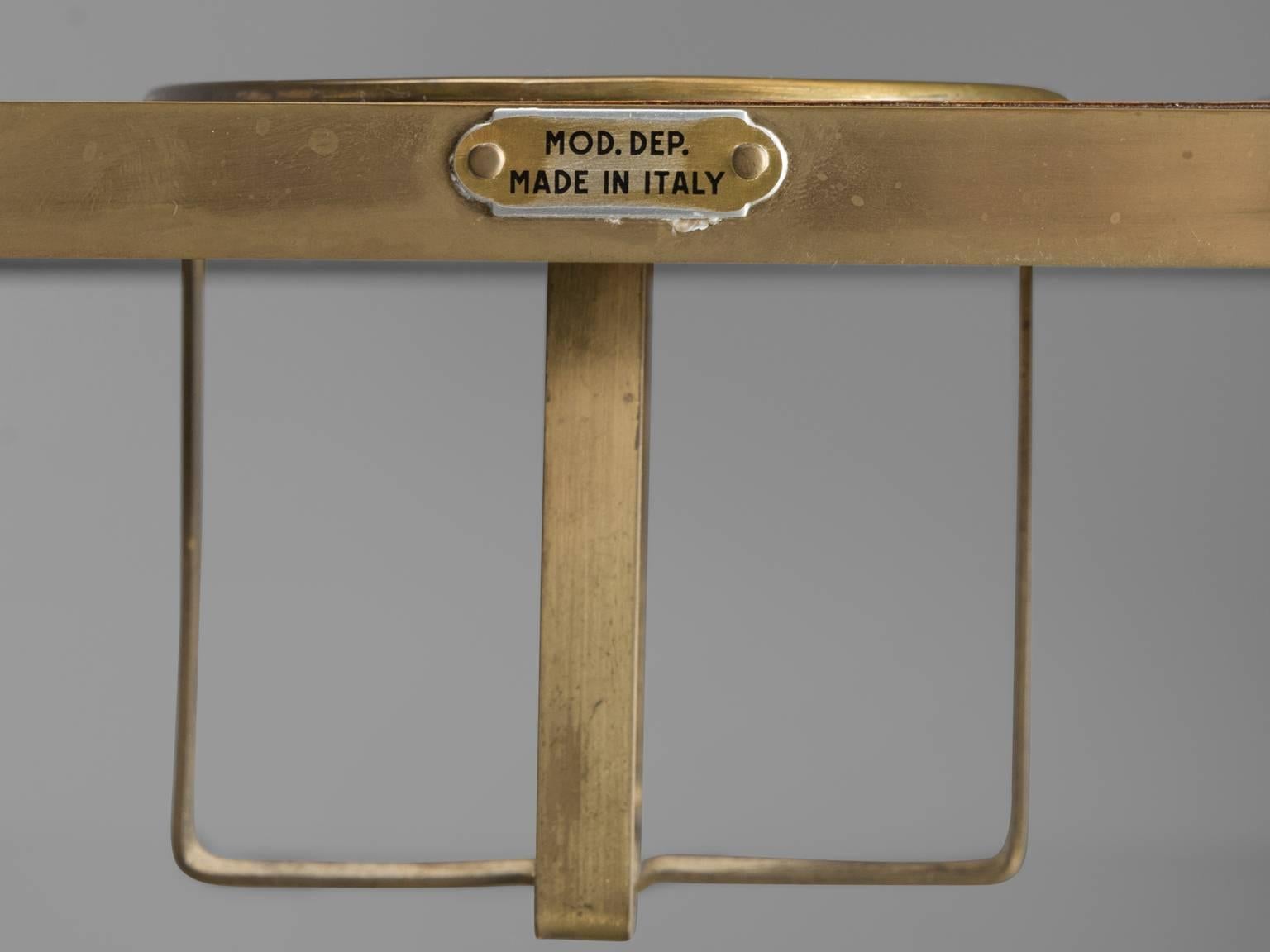 Cesare Lacca Trolley in Brass and Glass, 1950s 3