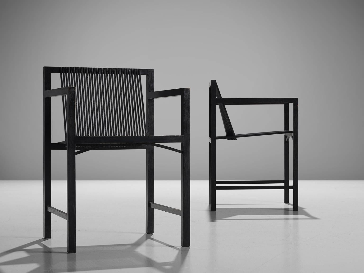 Late 20th Century Six Dutch Dining Chairs by Ruud-Jan Kokke