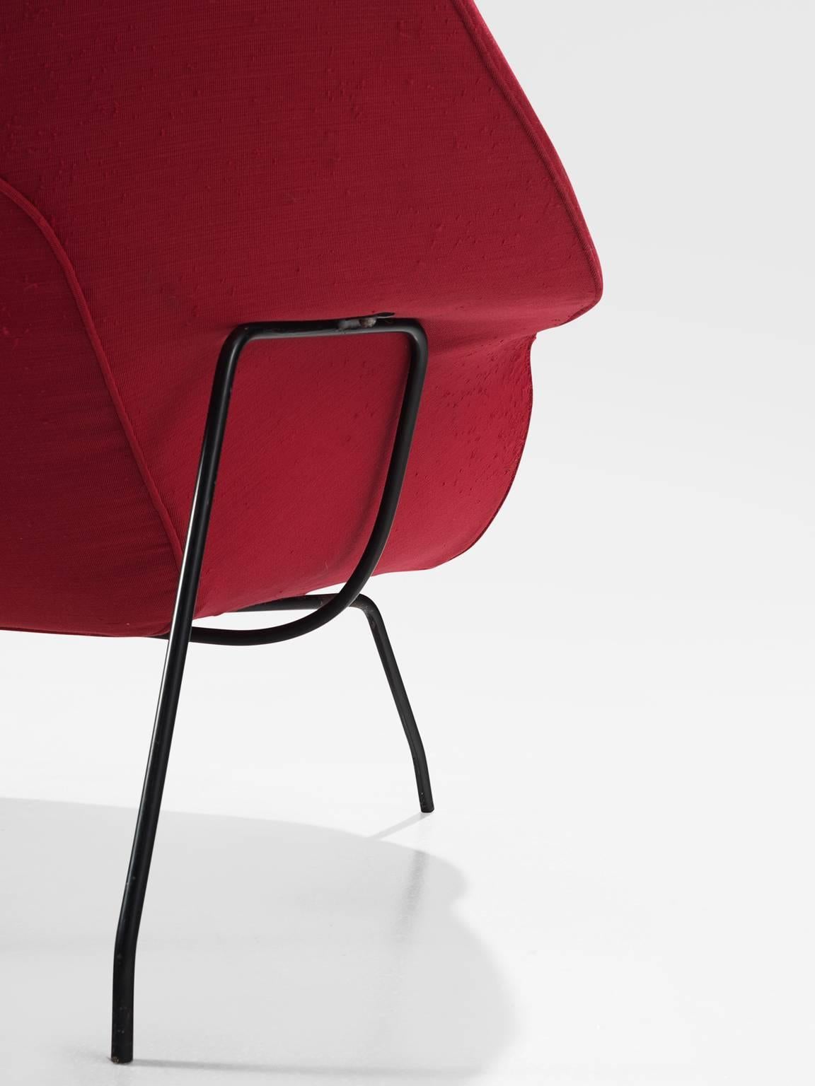 Metal Pair of Womb Chairs by Eero Saarinen for Knoll