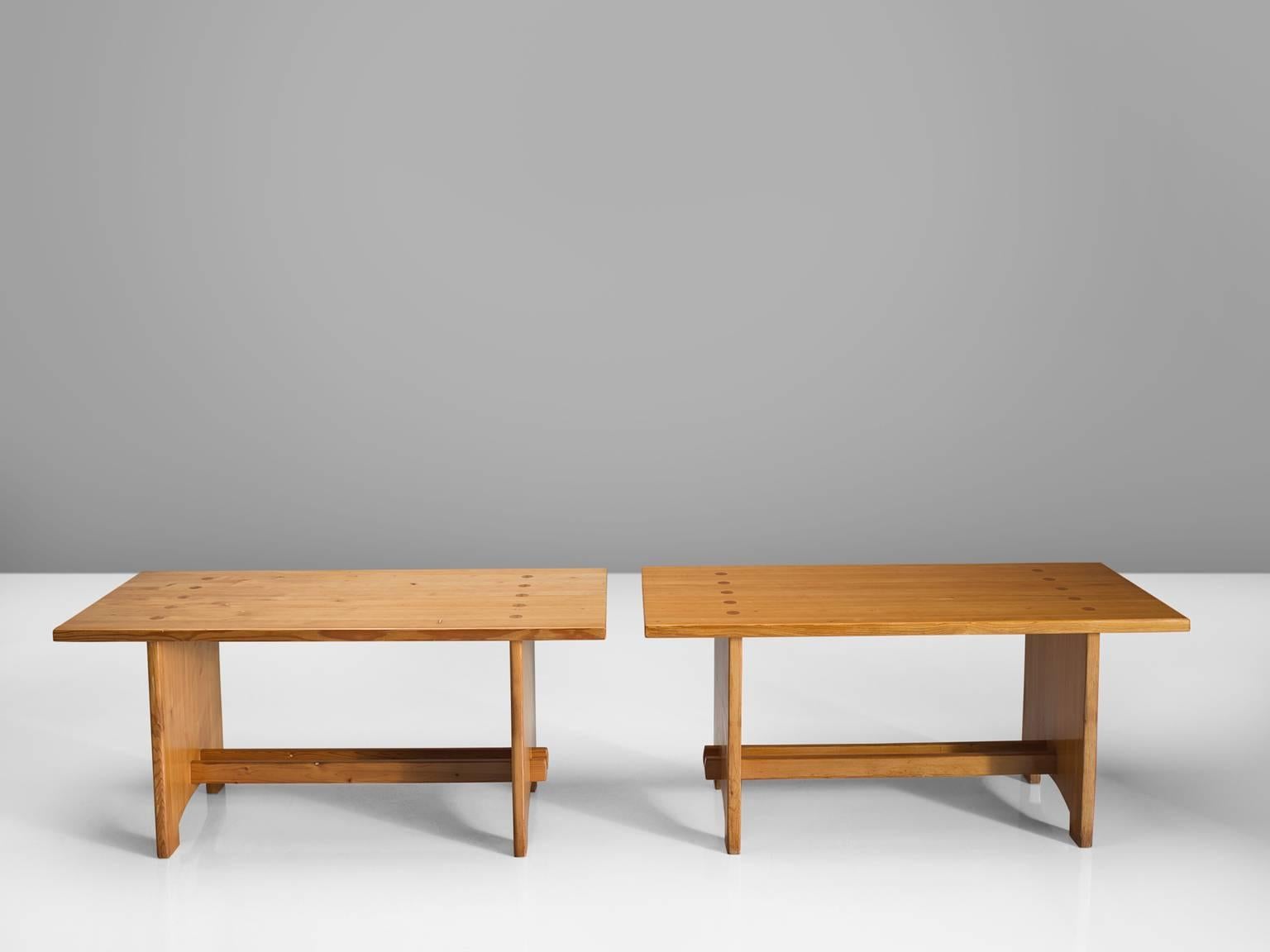 Scandinavian Modern Jacob Kielland-Brandt Dining Tables in Solid Pine