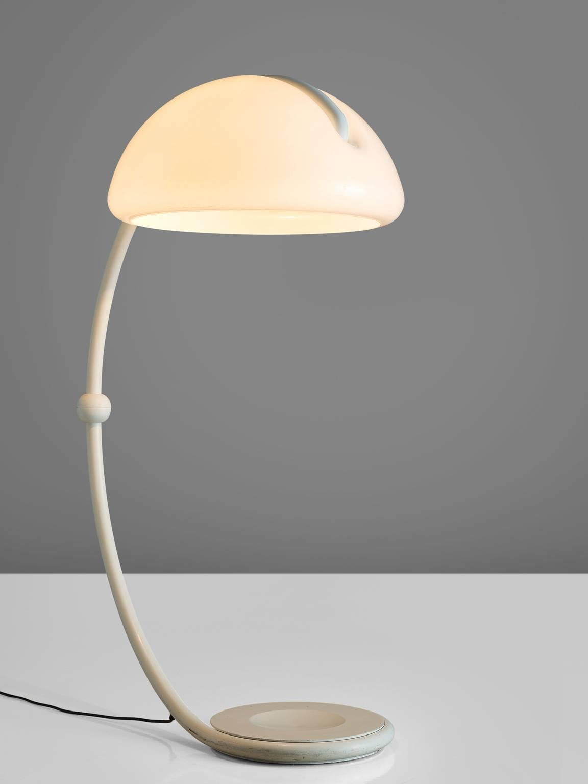Post-Modern Elio Martinelli for Martinelli Luce Serpente Floor Lamp, 1968