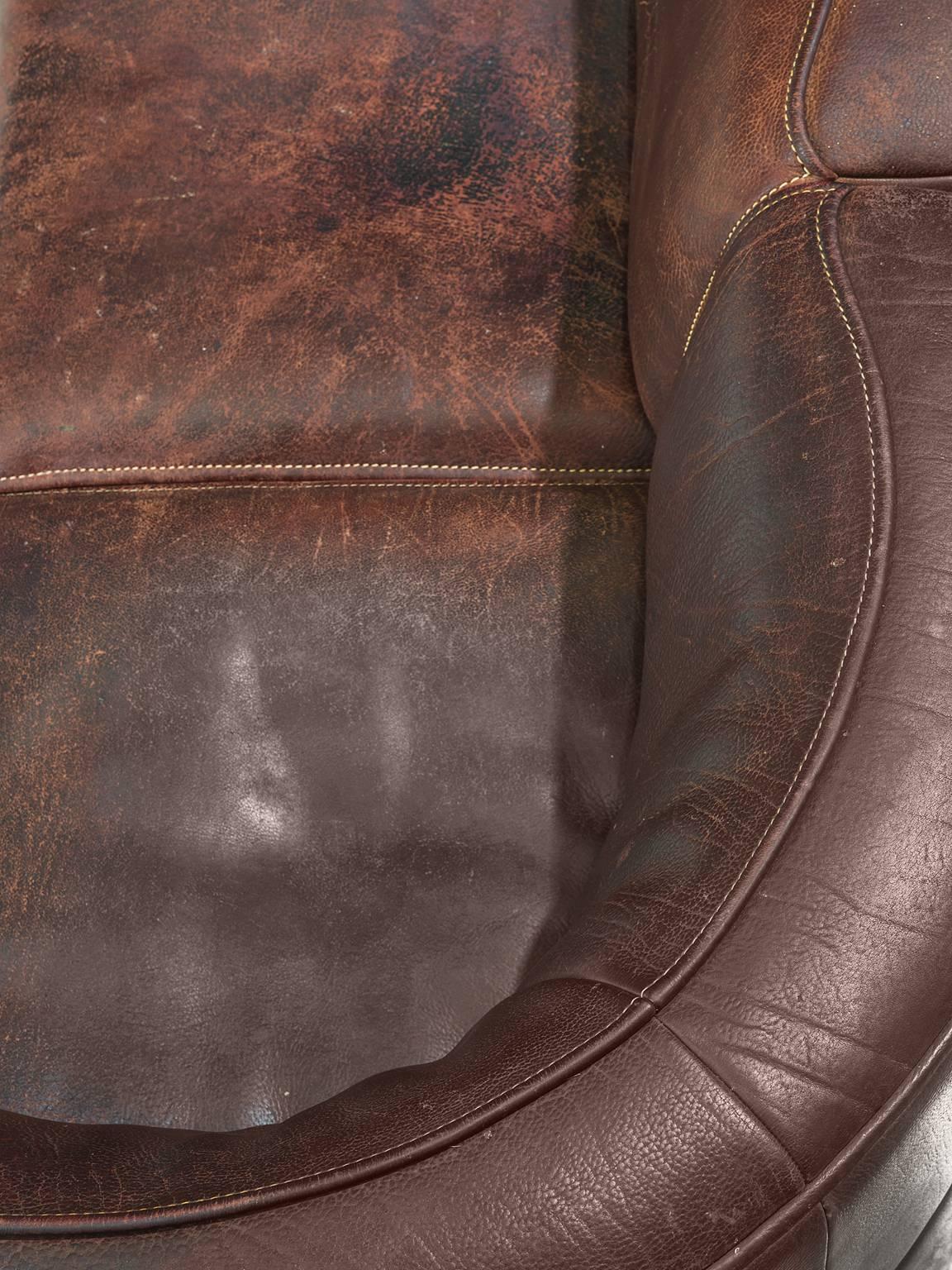 Sectional De Sede DS-15 in Dark Brown Buffalo Leather 1