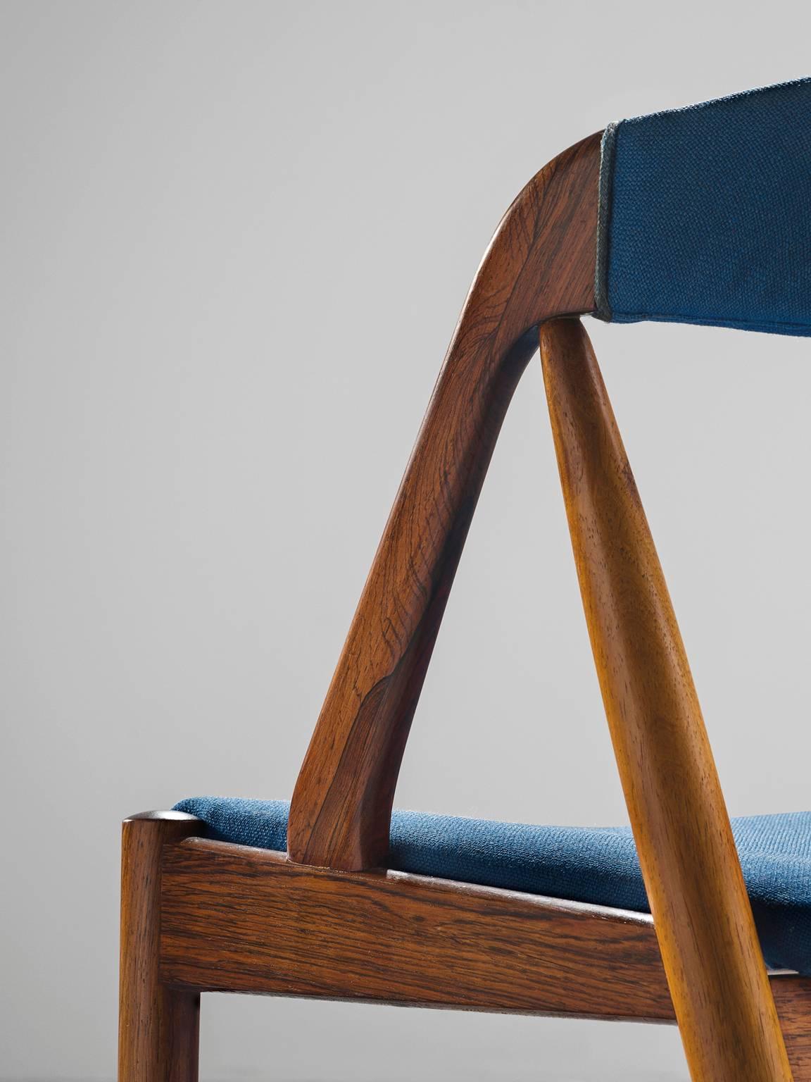 Mid-20th Century Kai Kristiansen Set of Six Rosewood Dining Chairs