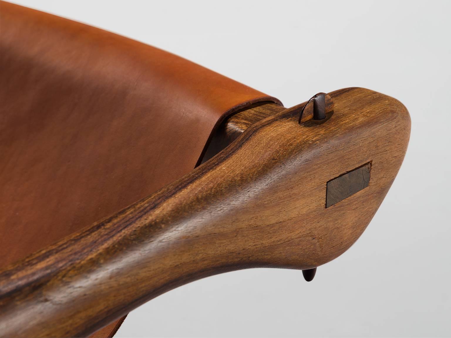 Don Shoemaker for Mexican Señal Furniture in Cocobolo and Leather 2